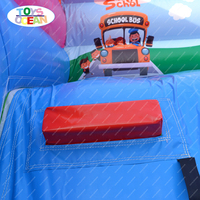 Toboggan gonflable de haute qualité en PVC sur le thème des crayons de couleur, idéal pour les activités de location de jeux de jardin.