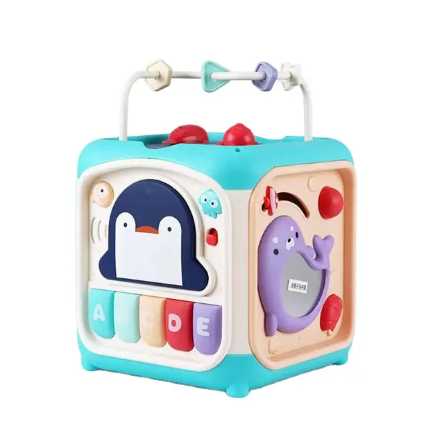 Konig Kids vendita calda prodotti Baby Small Activity Cube giocattoli 6 in 1 Play Center per 12 mesi Infant Toddler Kids Baby Toy