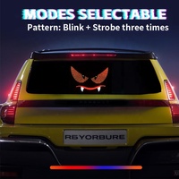 Nouvelles lumières LED pour jantes de voiture Thhowie Dynamic Matrix Panel Devil Eye, fonctionnant sur USB, en aluminium blanc, 12V, clignotantes, pour l'extérieur de la voiture