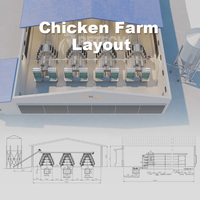 Équipement Automatique d'Élevage Avicole Cage Batterie pour Poules Pondeuses avec Mangeoire et Abreuvoir
