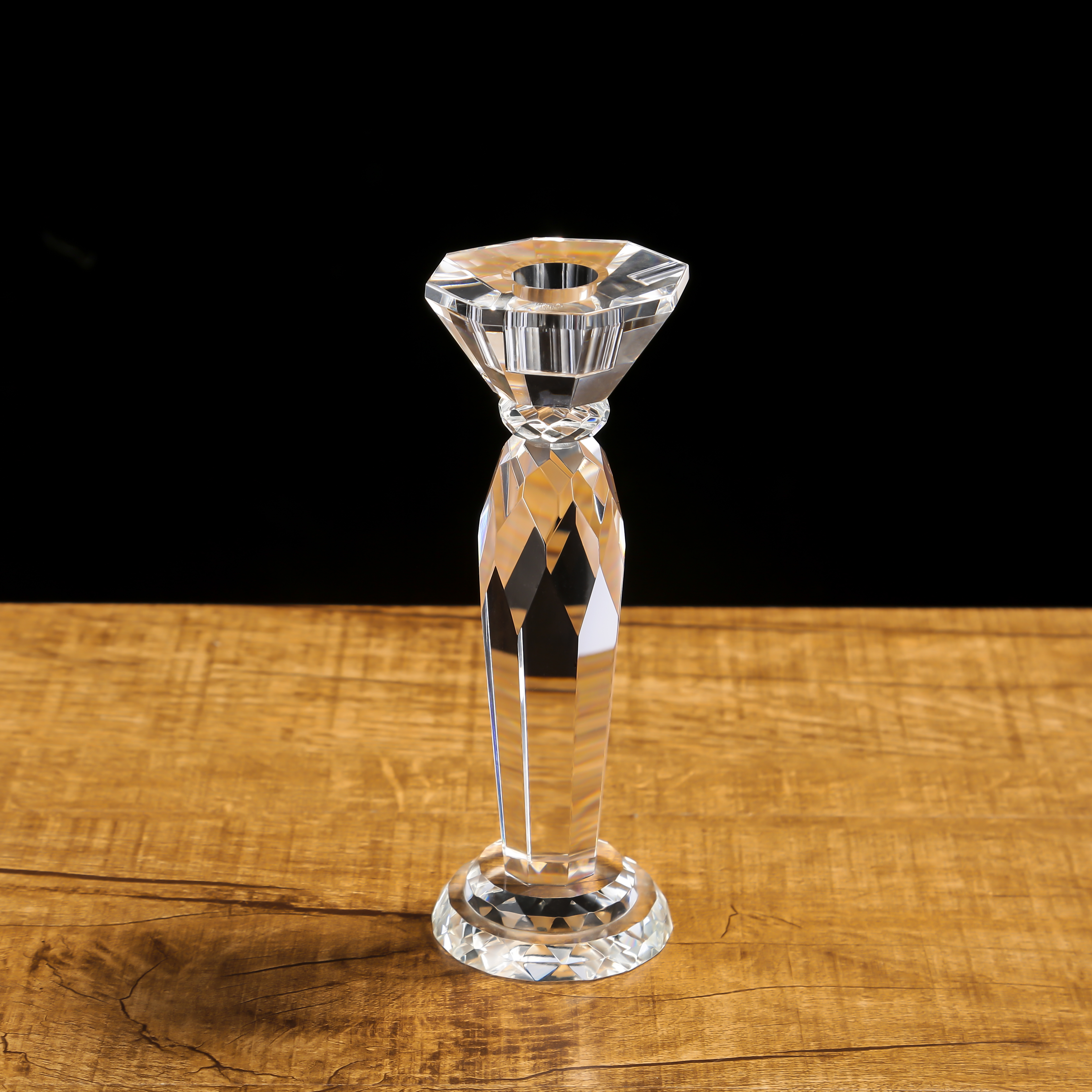 Роскошный свадебный орнамент, Хрустальный подсвечник со стеклом