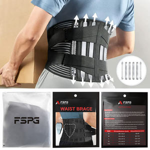 OEM 및 ODM 조정 가능한 네오프렌 허리 트레이너 벨트 체중 감량을위한 효과적인 등받이가있는 통기성 운동 땀 랩 - Product Image 2