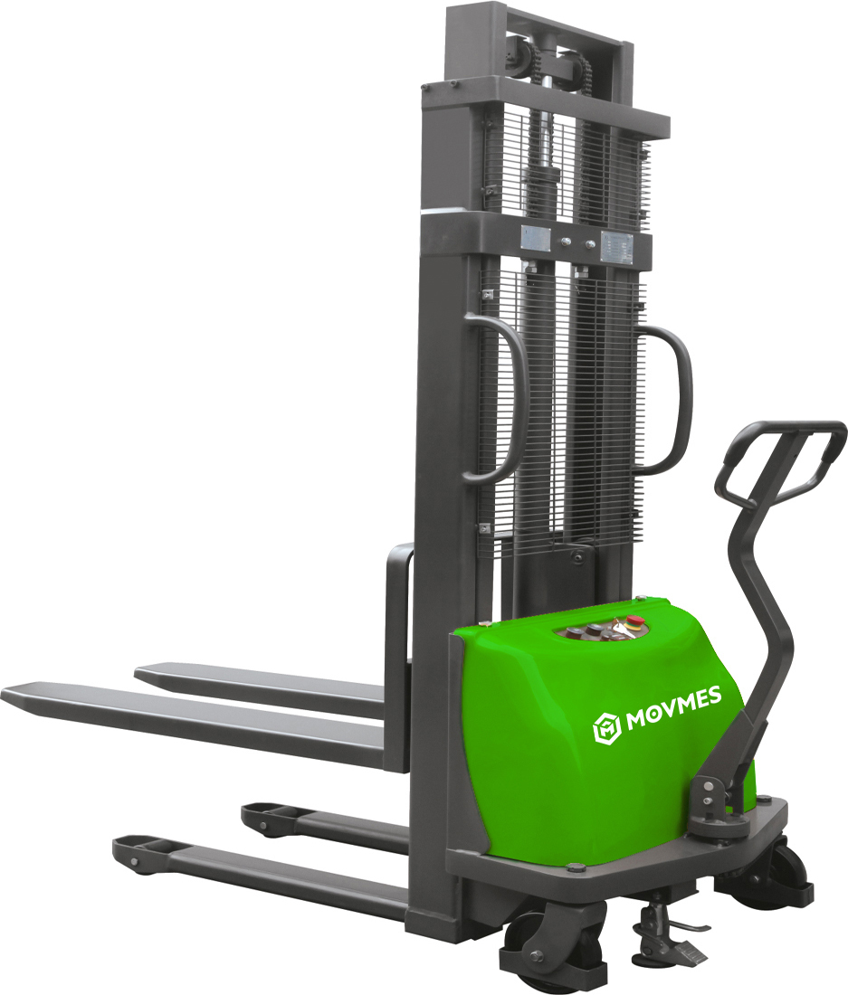 MOVMES gerbeur semi-électrique avec capacité de charge 1.5t hauteur de levage 3m