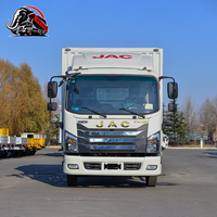 Camionnette légère JAC d'occasion, petit camion de transport de marchandises, camionnette 4x2, camionnette fermée 130 CV 4 tonnes