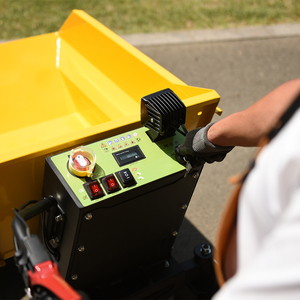 AUSTTER CE Approved 500kg Load Battery <strong>Power</strong> Motor Wheelbarrow 4 Wheel Electrical Truck Mini Site Dumper <strong>Electric</strong> <strong>Barrow</strong>