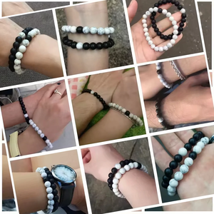 <span class=keywords><strong>Pulsera</strong></span> de Cuarzo Transparente para Influencers de Redes Sociales, Regalo Navideño, Energía Anti-Depresiva para Hombres, Fotos en Fondo Blanco - Product Image 5