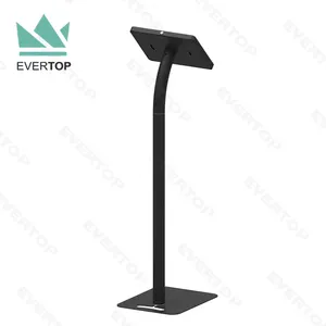 Tablet Floor Stand LSF01-C 8"10" Black White Tradeshow Anti-theft Android Tablet Kiosk Stand Display For IPad Floor Stand Locking Enclosure Store