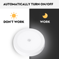 Plafonnier LED intelligent à Induction avec capteur de mouvement PIR, éclairage rond, luminaire de plafond, 110/220/V, 15W