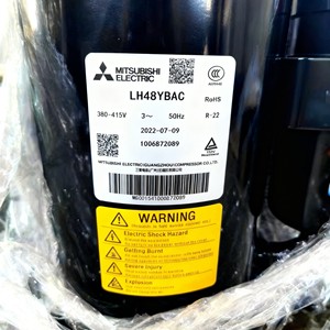 คอมเพรสเซอร์แบบสโครล มิตซูบิชิ รุ่น LH48YBAC 380-415V 50Hz สำหรับเครื่องทำความเย็นและเครื่องปรับอากาศ - Product Image 1