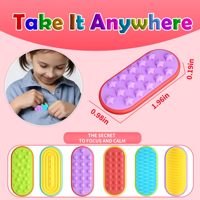 Juguete Antiestrés de Silicona para Adultos, Deslizador EDC, Spinner de Mano, Alivio del Estrés para Autismo, Ansiedad, TDAH, Regalos Divertidos, Gadgets