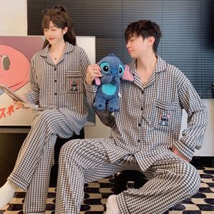 Pijamas de Invierno de Alta Calidad para Mujer, Talla Grande, Cárdigan con Cuello Alto, Conjunto de Pijama con Estampado de Dibujos Animados para Parejas - Product Image 5