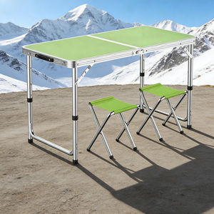 Table de pique-nique pliable portable de 6 pieds pour événements et locations – Banc de jardin pliable - Product Image 2