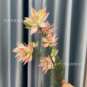 Bouquet de fleurs artificielles en soie, haute simulation, pour mariage et décoration intérieure, violet foncé, vert herbe, rose, réutilisable - Product Image 3