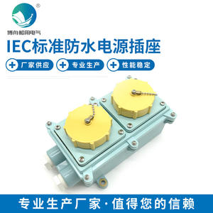 Tomacorriente Industrial Doble RSIL2-3, Estándar Marino IEC, Amarillo, para Barcos, Enchufe Estándar CN/EU, Corriente Nominal de 15A - Product Image 5