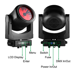 ไฟหัวขยับ Igracelite 4x60W RGBW LED พร้อมซูม บีม วอช 3-in-1 เอฟเฟคเทอร์โบแฟน สำหรับเวที ดิสโก้ ดีเจ คลับ - Product Image 4