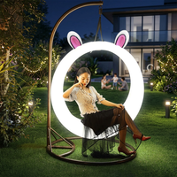 Décoration de jardin lumineuse à LED, multicolore, télécommande, IP54, décoration de fête, intensité réglable, batterie au lithium, Halloween