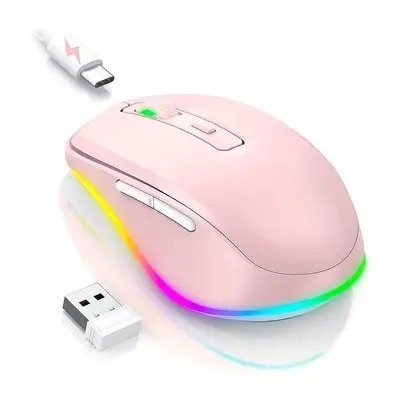 OEM 3000 3200 DPI Wired Gaming Mouse Ergonomic USB Computer Mouse Breathing 6D/7D Design RGB 7-Round Lights Gaming Wireless