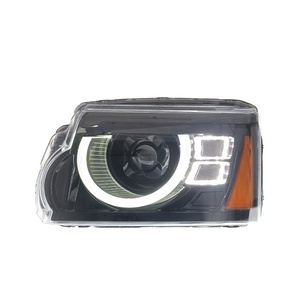 Conjunto de 4 faros delanteros estilo modificado 10-16 con luces diurnas LED de 12V y lente de señal de giro, faros LED de 12V 10-16 para 4 Hea - Product Image 1