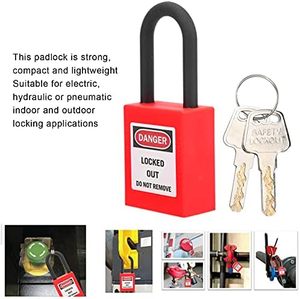 QVAND Industrial CustomLockout Tagout Safety Padlock Plastic Llockout Tagout Keyed Alike/Different OSHA Standard - Product Image 2
