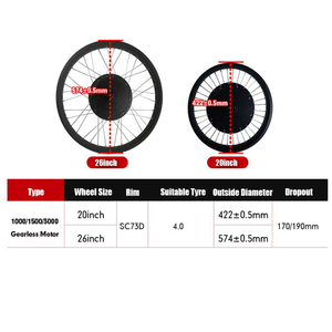 <span class=keywords><strong>Kit</strong></span> de Conversión de Bicicleta Eléctrica de 48V 1500W, Motor de Cubo de Rueda con Pantalla LCD, Batería de Litio, para Bicicleta Eléctrica de Nieve - Product Image 4