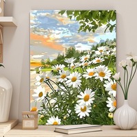 Paysage Diamant Peinture 5D Plein Diamant Nouveau Diamant Autocollant avec Cadre Photo DIY Fait à la Main