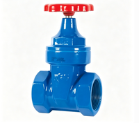 Vanne à opercule filetée manuelle à joint souple PN10, connexion optionnelle pour compteur d'eau, 1/2"-4", pour alimentation en eau des bâtiments civils, OEM