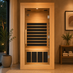 HG Single Person Home Infrared with Heating, Dry Function, <b>LED</b> Ambient <b>Light</b> and Oxygen Bar - Product Image 1