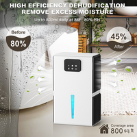 Déshumidificateur semi-conducteur portable 2L écologique 35 dB avec logo personnalisé pour maison, chambre, placard, camping-car - Fabricant