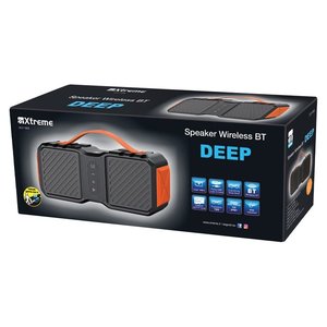 Enceintes portables Cassa Party 30W en noir profond et orange, modèle 33186 - Product Image 2