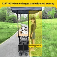 Table d'extérieur portable moderne très vendue avec auvent détachable et support d'affichage amovible pour le camping