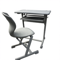 Ensemble table et chaise d'école moderne en ABS durable pour la salle de classe, le bureau à domicile, le salon