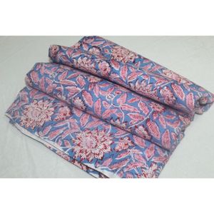 Indian Authentic Handmade Lightweight Block Print Fabric for Clothing Quilt Scarf Dress Curtain & Cover Materials - Product Image 1