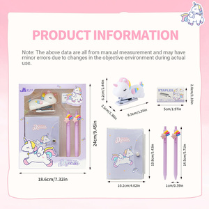 Set de Papelería de Unicornio, Útiles Escolares Lindos para Niñas, Estudiantes, Set de Papelería - Product Image 2