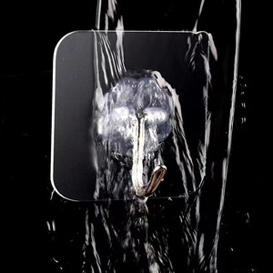 Crochet mural robuste, crochet en plastique pour suspendre des vêtements, crochet mural auto-adhésif - Product Image 2