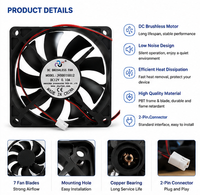 Ventilateur de serveur haute performance Dell 05NHJV 5NHJV d'origine, neuf, de qualité argent, 5,50 A 12 V pour PowerEdge R750 R7525 R760