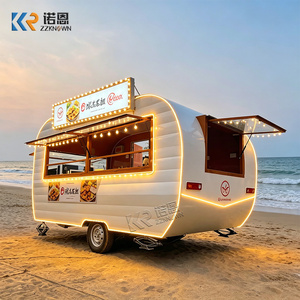 Camion de restauration mobile vintage, <span class=keywords><strong>caravane</strong></span> rétro pour la vente de glaces, café et crêpes, idéal pour les services de traiteur en extérieur et la <span class=keywords><strong>location</strong></span> d'événements - Product Image 3