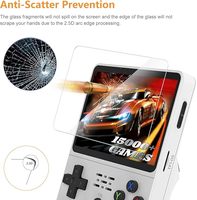 Film Kaca Tempered untuk Konsol Game R36S Film Pelindung 3.5 Inci R36S/R35S/RGB20S Pelindung Layar Tahan Debu dan Gores