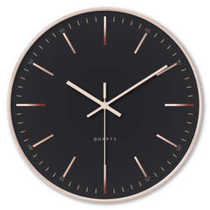 Horloge murale élégante et contemporaine à aiguilles, style antique, en plastique rose, pour école, bureau, salon - Product Image 1