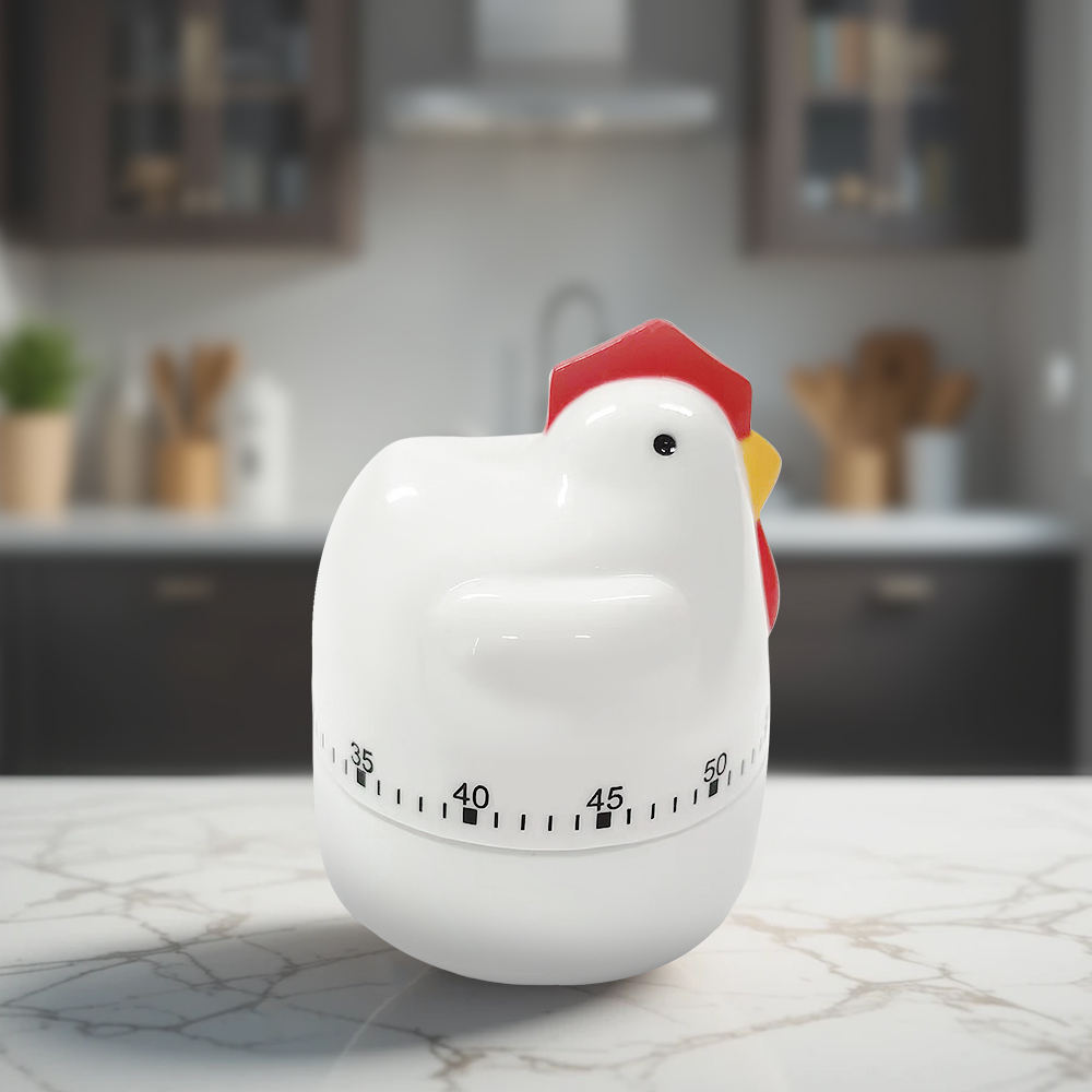 Standard 60min Chicken Timer, Pig Animal Mechanical Timer Eco-Friendly Plastic Kitchen Timer