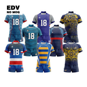 Camiseta de rugby personalizada transpirable de cambio rápido Camiseta de rugby Moq baja sublimada personalizada de alta calidad para hombres - Product Image 1