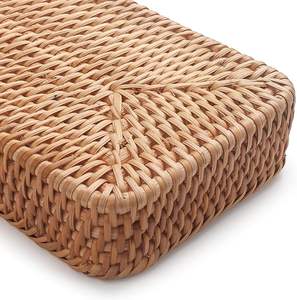 Panier de rangement en rotin tissé durable pour la maison, plateau de service, plateau en osier multifonctionnel, vente en gros d'usine - Product Image 6