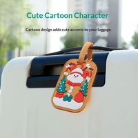 Étiquettes de bagages personnalisées en PVC imperméable, breloques créatives pour sacs, cartes d'embarquement pour bagages à main, personnalisées, style enfantin, dessin animé, anime
