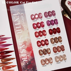 12 colores Arco Iris caramelo gato ojo Gel esmalte Dreamy Aurora colorido cristal cuenta luz <span class=keywords><strong>verde</strong></span> neón gato ojo Gel esmalte de <span class=keywords><strong>uñas</strong></span> conjunto - Product Image 5