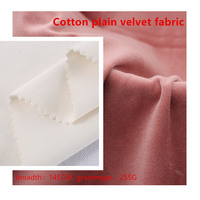 135 #   Tissu en velours uni en coton, non élastique, utilisé pour les matériaux de chaussures, les sacs, les chemises, les pantalons d'extérieur, etc.