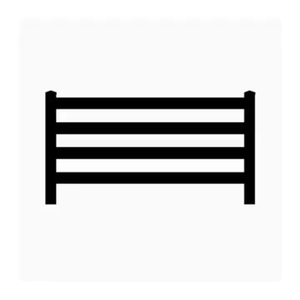 Rail PVC Horse Ranch Fence 2 or 3 Pvc Coated Fencing, Trellis & Gates Plastic Portable Fence <b>White</b> 3D Sample Models Outdoor - Product Image 3