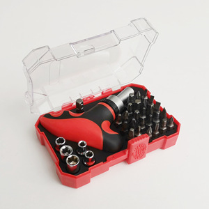 Ensemble d'outils Lixin de 32 pièces, tournevis à cliquet de 1/4 pouce, embouts de douilles, outils à main pour la maison - Product Image 3
