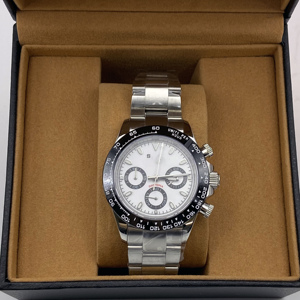 Reloj de Pulsera de Cuarzo de Lujo para Hombre con Cronógrafo, Reloj de Negocios Simple, Resistente al Agua, con Cristal de Zafiro, Movimiento Japonés VK63 - Product Image 1