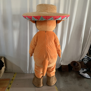 Costume de mascotte personnalisé <span class=keywords><strong>Coyote</strong></span>, thème mexicain, pour adultes, performance, carnaval, déguisement - Product Image 3