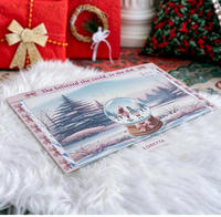 Calendrier de l'Avent de Noël personnalisé, boîte à surprises, calendrier de l'Avent de Noël avec 24 compartiments numérotés