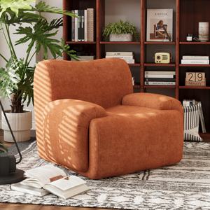 Fauteuil d'appoint portable surdimensionné moderne, fauteuil simple sans ossature, fauteuil en chenille, fauteuil confortable pour la <span class=keywords><strong>lecture</strong></span>, fauteuil de salon profond pour la maison ou le bureau - Product Image 1